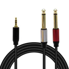 Magicvoice Ld360 3.5 Mm Aux Stereo Erkek - 2x 6.3 Mm Mono Erkek 1.5 Metre Kablo