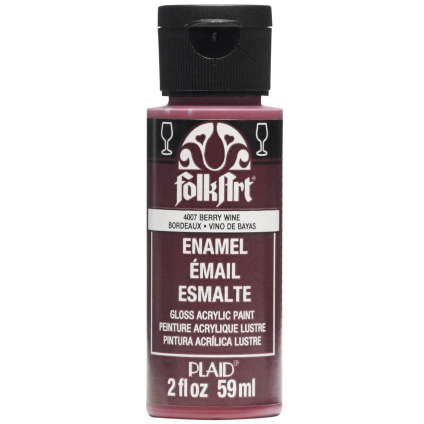 Folkart Enamel Akrilik Boya 59ml. N:4007 Berry Wine
