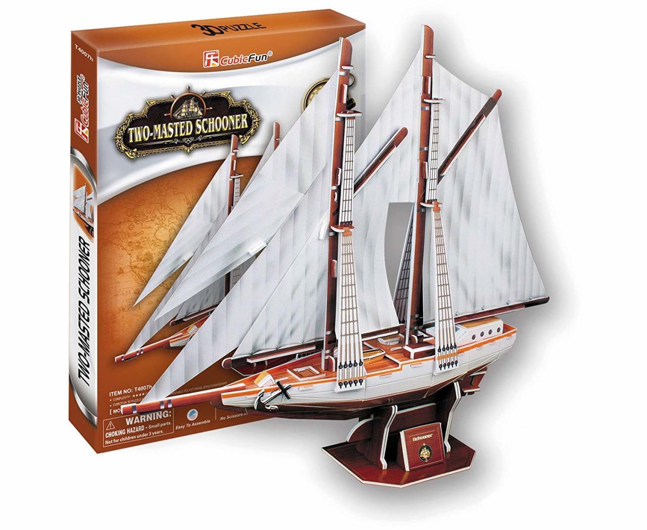 3 Boyutlu Puzzle - Two Masted Schooner Yelkenlisi