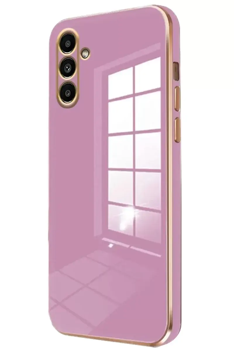 Newface Samsung Galaxy A55 5g Kılıf Volet Silikon - Mor