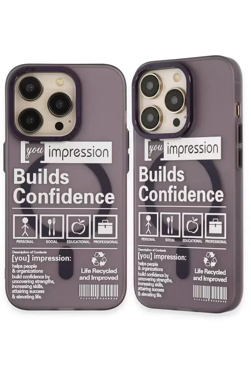 Newface İphone 14 Pro Kılıf Apollo Magneticsafe Desenli Kapak - Apollo Mor - 6