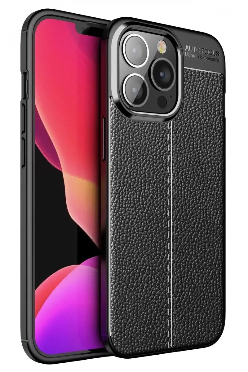 Newface Apple İphone 13 Pro Kılıf Auto Focus Kapak - Siyah