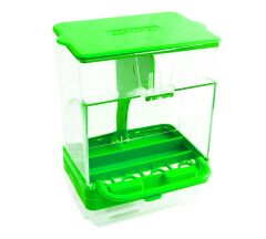 Akıllı Kuş Yemliği Çift Bölmeli Taban Hazneli