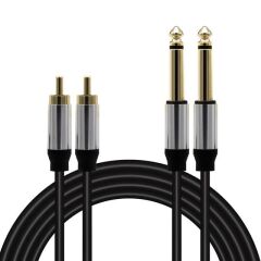 Magicvoice Ld398 2x 6.3 Mm Mono Erkek - 2x Rca Erkek 5 Metre Kablo