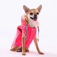 Pawstar Neon Fuchsia Railway Vest Köpek Montu X Large 34x38x55 cm