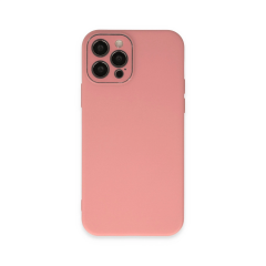 İphone 12 Pro Max Kılıf Lansman Glass Kapak - Pembe