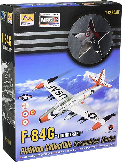 F-84G ''Thunderjet'' Italy Airforce Birleştirilmiş Model Uçak 1:72 N:36803
