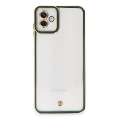 Samsung Galaxy A04 Kılıf Liva Lens Silikon - Yeşil