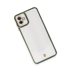 Samsung Galaxy A04 Kılıf Liva Lens Silikon - Yeşil