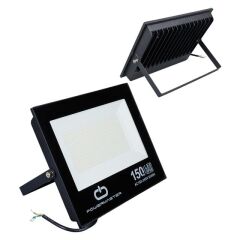 Powermaster Pm-22586 150 Watt - 220 Volt 6500k Ip66 150* Işık Açısı Siyah Slim Kasa Beyaz Led Projektör