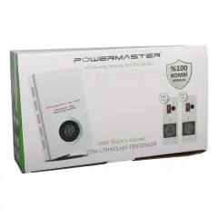 Powermaster Slım-1000 Otomatik 1000va Kombi Voltaj Regülatörü (ingiliz Fişli Ve Evrensel Çoklu Soketli)