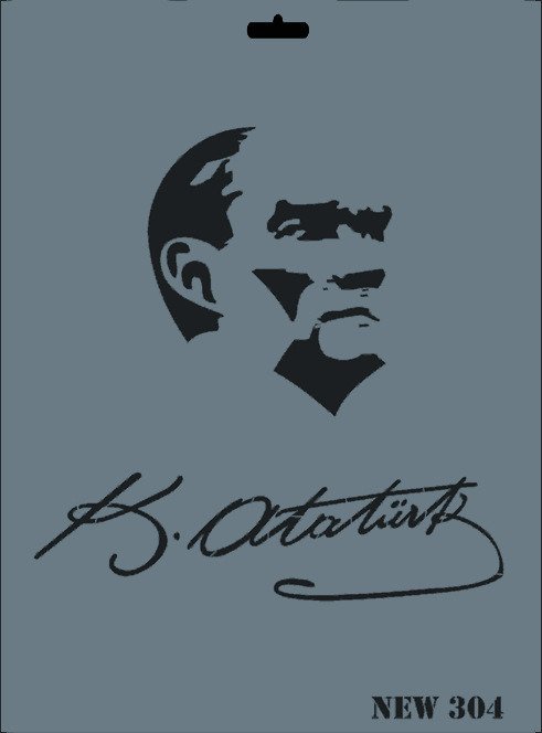 Stencil Boyama Şablonu 25x35 cm