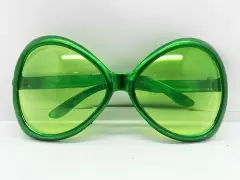 Yeşil Renk Yeşilçam Nostalji 80li Yıllar 90lı Yıllar Parti Gözlüğü  7x16 Cm