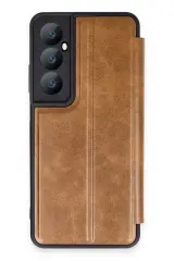 Newface Realme C65 Kılıf Flip Cover - Taba