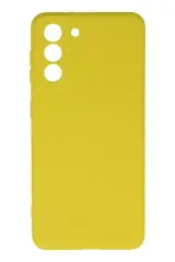 Newface Samsung Galaxy S21 Kılıf Nano İçi Kadife Silikon - Sarı