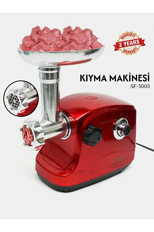 Ultra Teknoloji 1500W Elektrikli Et Kıyma Makinesi