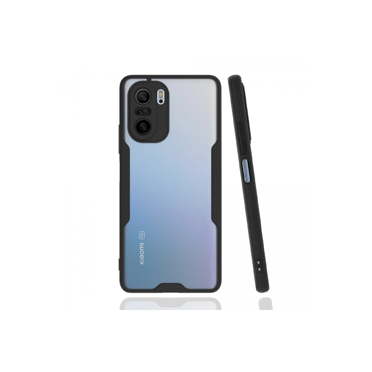 Xiaomi Poco F3 Kılıf Platin Silikon - Siyah