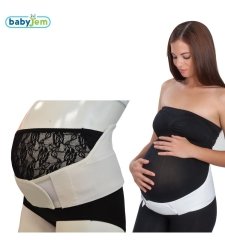 Babyjem Hamile Bel Destek Bandı L Beyaz
