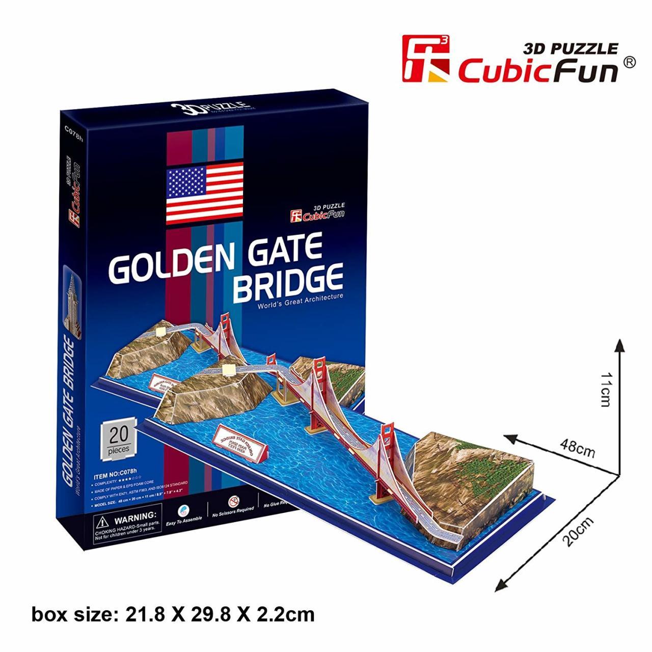 3 Boyutlu Puzzle - Golden Gate Köprüsü