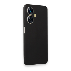 Realme C55 Kılıf First Silikon - Siyah