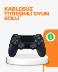 Ps4 Uyumlu Kablosuz Oyun Kolu – Titreşimli, Şarjlı Ve Ergonomik