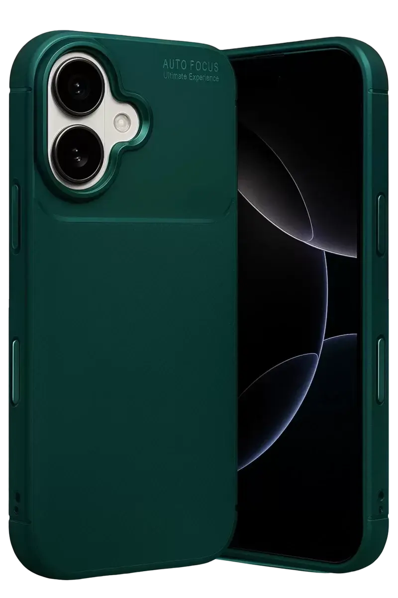 Newface Apple İphone 17 Auto Focus Karbon Kapak - Koyu Yeşil
