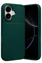 Newface Apple İphone 17 Auto Focus Karbon Kapak - Koyu Yeşil