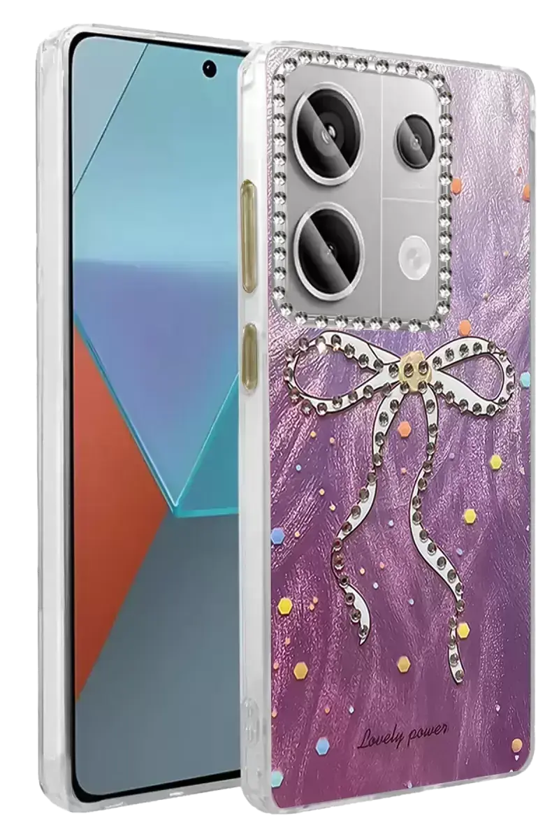 Newface Xiaomi Redmi Note 13 Pro 4g Kılıf Blade Aynalı Desenli Kapak - Desen 1