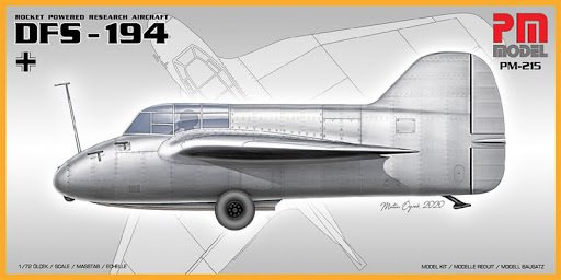 Rocket Powered Research Aircraft Dfs-194 Model Uçak 1:72 N:Pm-215