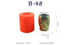 Beton Saksı Silikon Kalıp N:B48