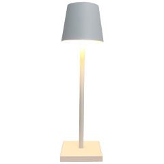 GRV-814 Şarj Edilebilir Masa Lambası, 10x38 cm, Beyaz