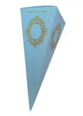 Beyaz Karton Külah Şeker,lokum,kına Kutusu 25 Li Paket