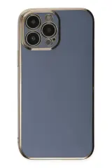 Newface Apple İphone 15 Pro Max Kılıf Volet Silikon - Mavi