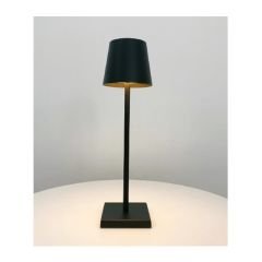 GRV-814 Şarj Edilebilir Masa Lambası, 10x38 cm, Siyah
