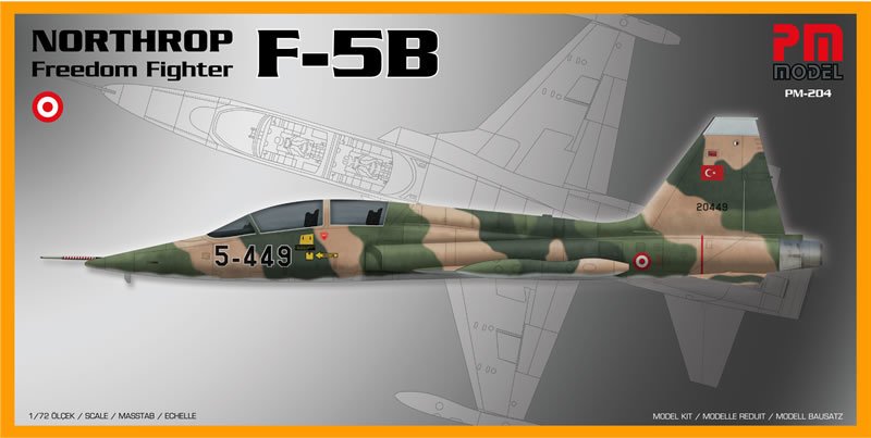 Northrop Freedom Fighter F-5B Model Uçak N:Pm-229