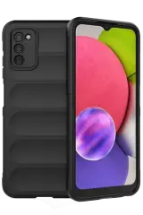 Newface Samsung Galaxy A03s Kılıf Optimum Silikon - Siyah