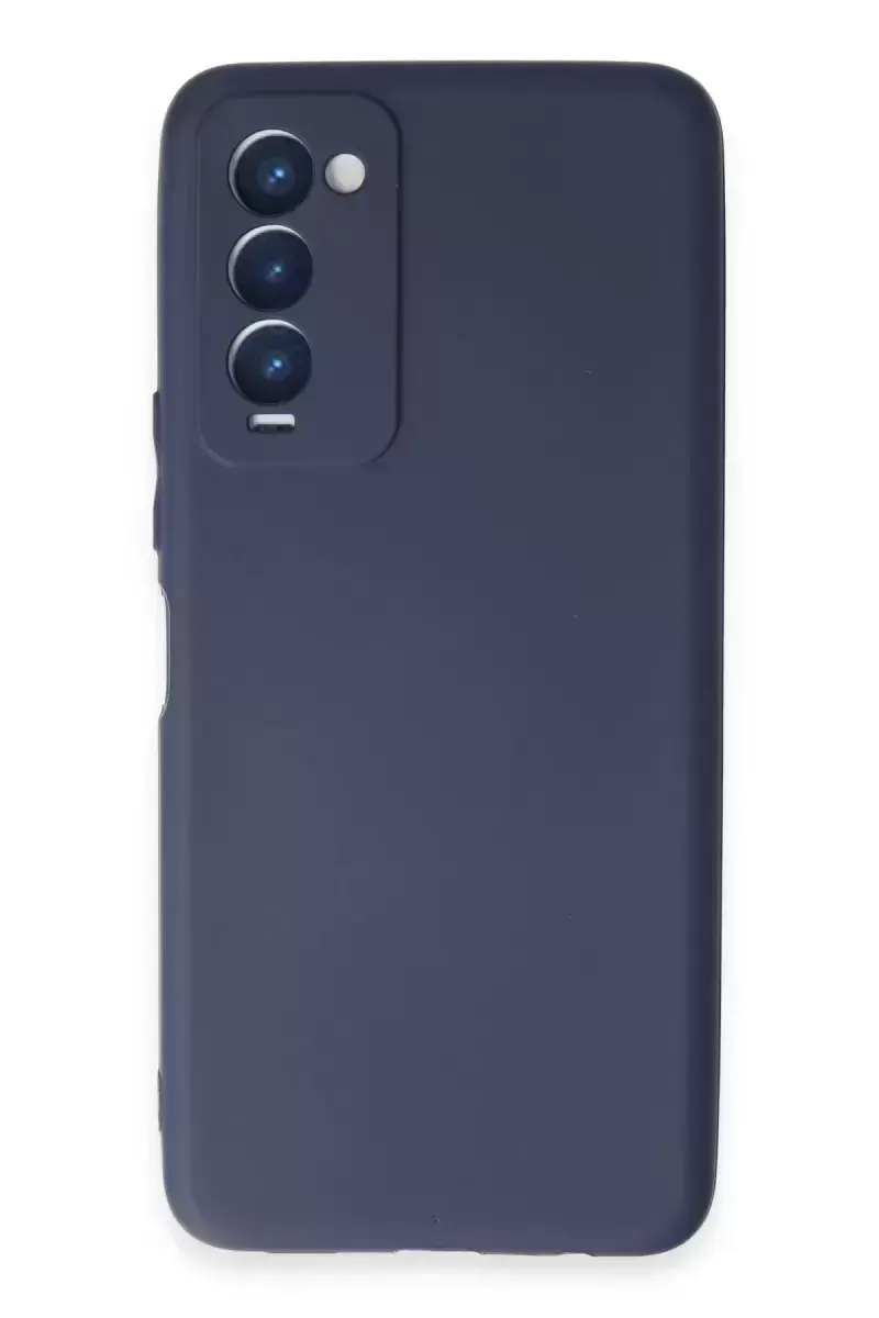 Newface Tecno Camon 18 Kılıf First Silikon - Lacivert