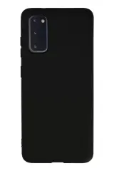 Newface Samsung Galaxy S20 Kılıf Nano İçi Kadife Silikon - Siyah