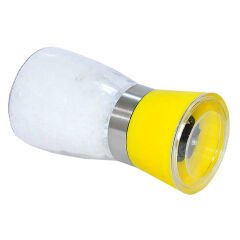 Tuz Karabiber Cam Değirmeni Sarı + Çankırı Granül Çakıl Doğal Kaya Tuzu 200 Gr
