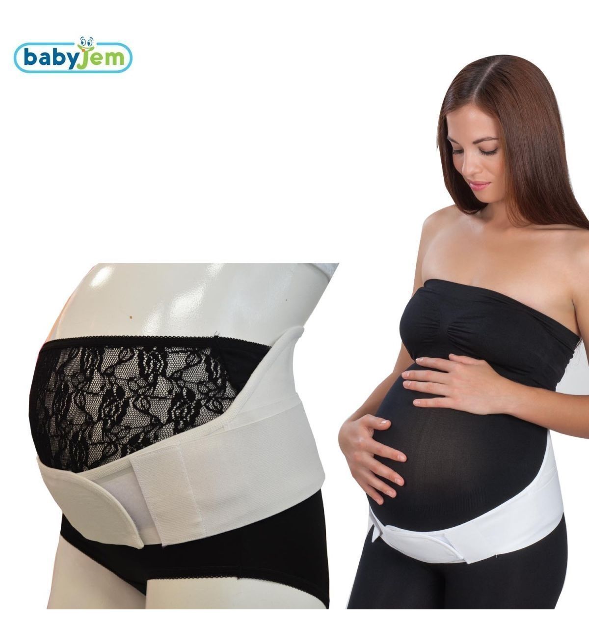 Babyjem Hamile Bel Destek Bandı Xl Beyaz