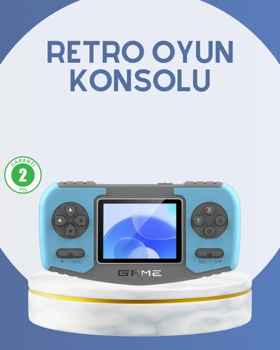 Çocuklara Özel Retro Oyun Konsolu Portatif Eğlence Cihazı