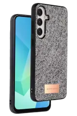 Onegif Samsung Galaxy A26 Bright Simli Kapak - Gümüş