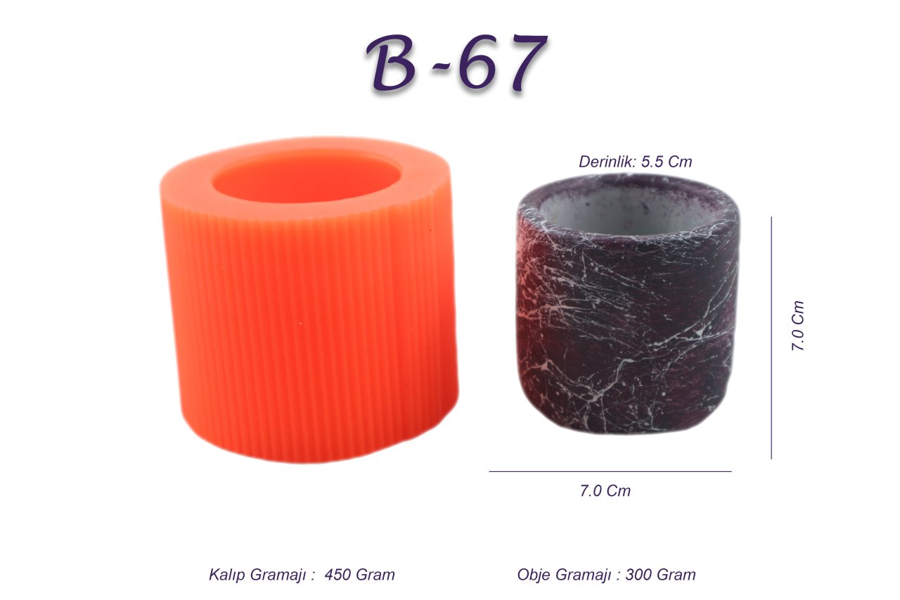 Beton Saksı Silikon Kalıp N:B67