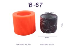 Beton Saksı Silikon Kalıp N:B67