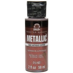 Folkart Metalik Akrilik Boya 59 ml - 666 Antique Copper
