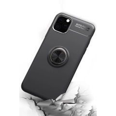 İphone 11 Pro Kılıf Range Yüzüklü Silikon - Siyah-mavi