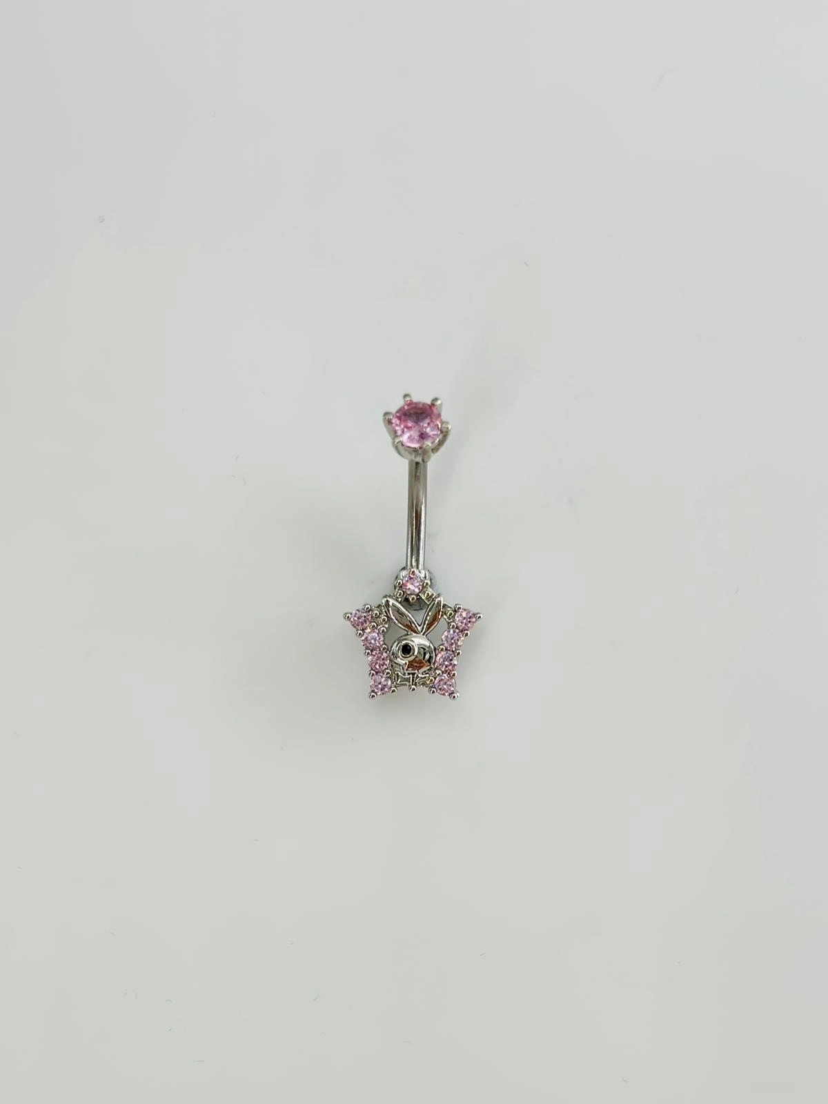Tavşan Detaylı Göbek Piercing