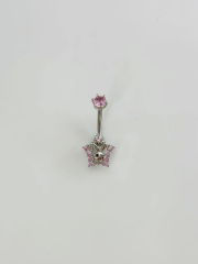 Tavşan Detaylı Göbek Piercing