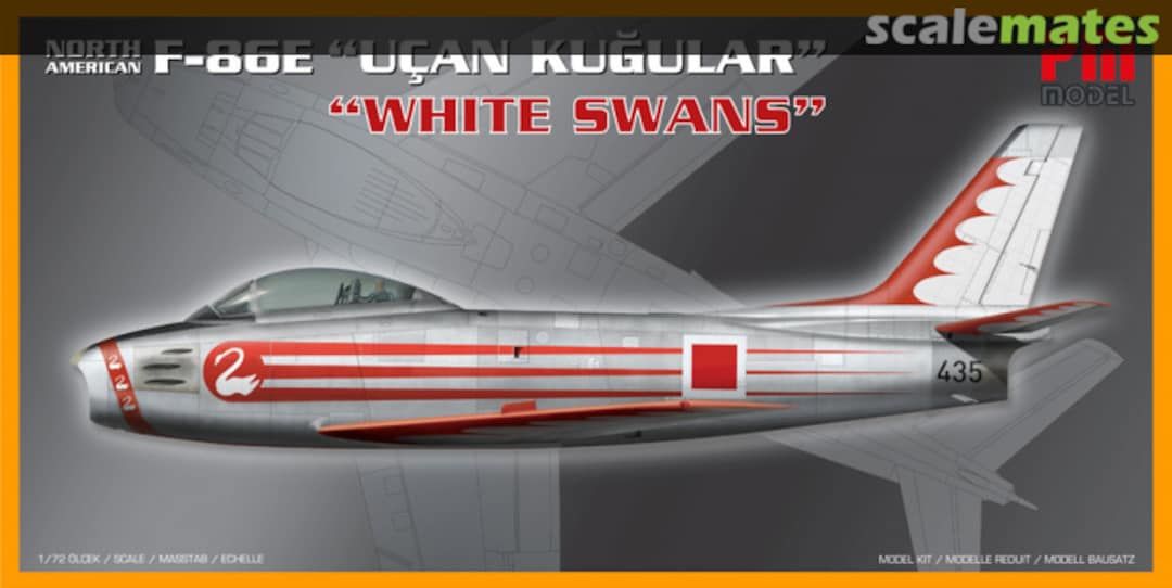 North American F-86E White Swans Model Uçak 1:72 N:Pm-208
