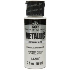 Folkart Metalik Akrilik Boya 59 ml - 659 Pearl White